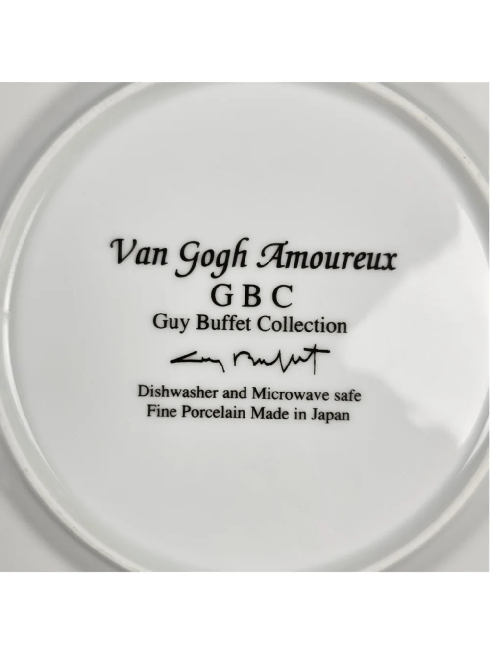 Set of 4 Guy Buffet Marche Aux Fleurs Porcelain Plates Salad Dessert Bistro Vtg